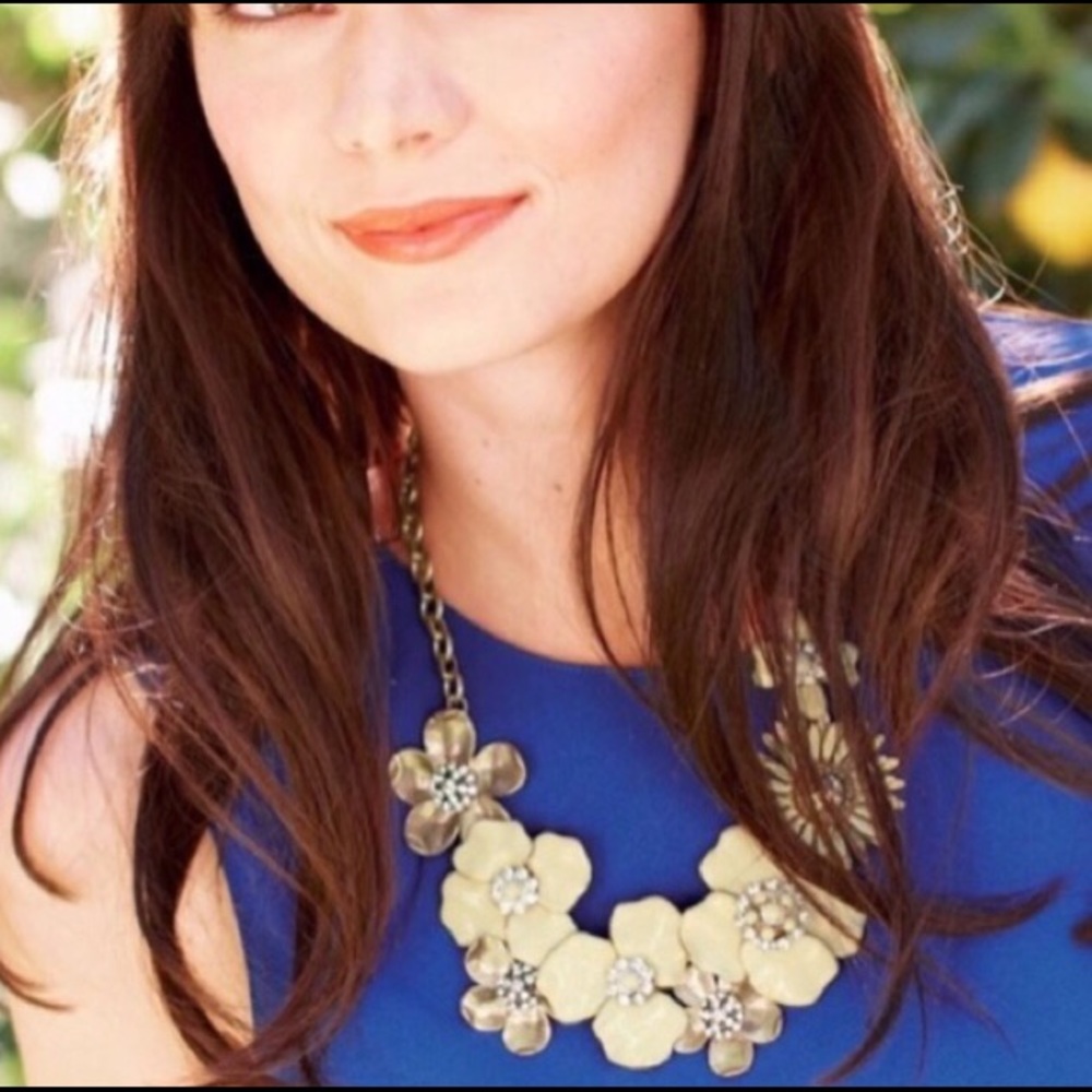 Stella & Dot | Exquisite UltraRare Hand-painted Bloom Statement Necklace - Picture 5 of 13